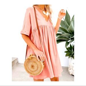 Pink sundress - SIZE M